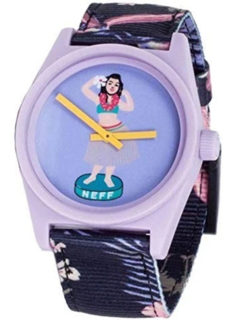 Neff Mens Unisex Daily Hawaiian Hula Girl Tropical Strap Watch New Model NF0208
